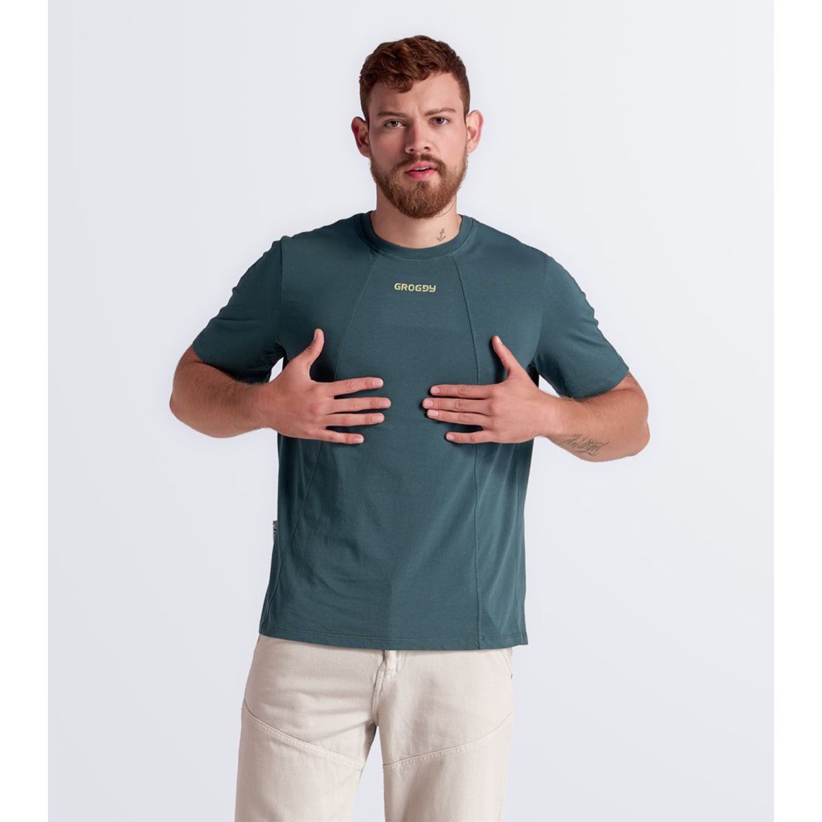 GROGGY - Camiseta Para Hombre Regular Fit Groggy