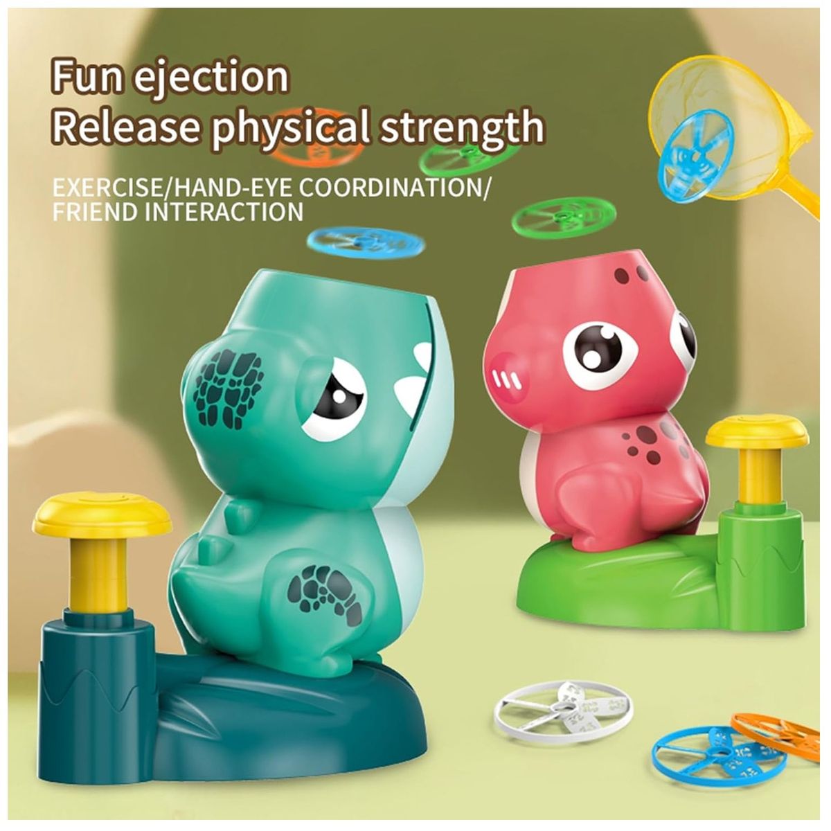 ONE PIXEL - Juguete Lanzador De Disco Volador Al Aire Libre