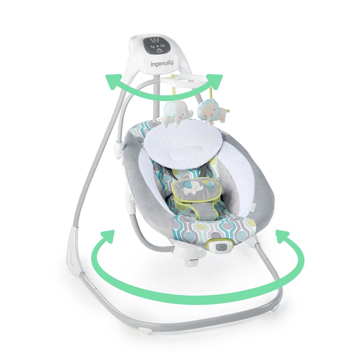 INGENUITY - Columpio Bebe Vibratorio Ingenuity Gris 11149