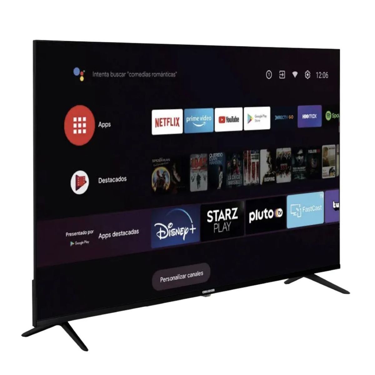 CHALLENGER - Televisor CHALLENGER 55 UHD Smart TV LED 55BO67 Android