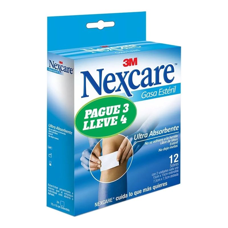 NEXCARE - Gasa No Adherente 3m Nexcare De 15cm X 15cm