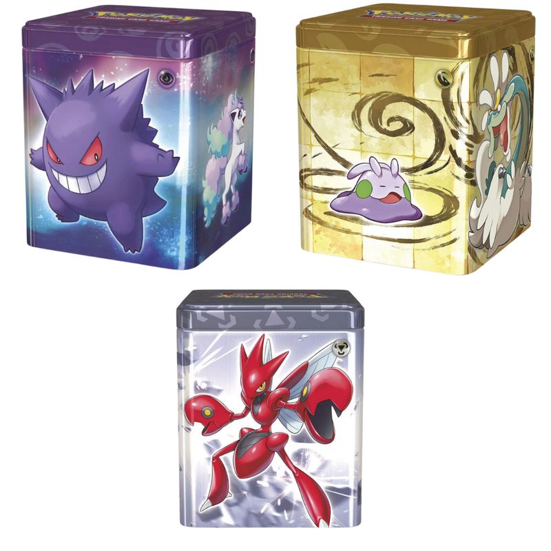 POKEMON - Cartas Pokemon Tcg Lata Coleccionable Original + 3 Paquetes Español
