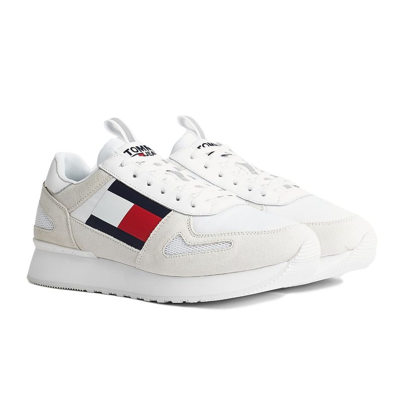 TOMMY HILFIGER - Zapatilla Hombre Teni Tommy Hilfiger M00410 Blanco
