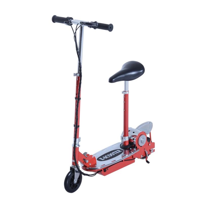 KIDSHOP - Patineta Electrica E-Scooter Metalizada Rojo