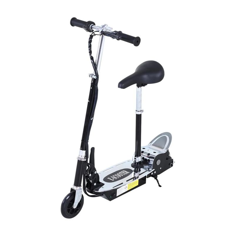 KIDSHOP - Patineta Electrica E-Scooter Metalizada Negro