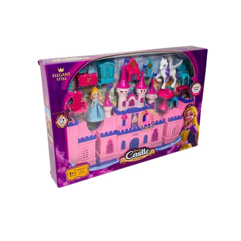GENERICO - Castillo Juguete Para Niñas Luz Y Sonido Con Accesorios