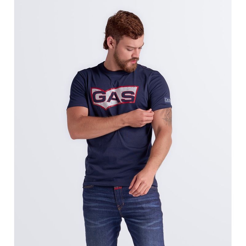 GAS EVOLUTION JEANS - Camiseta Para Hombre Estampada Gas