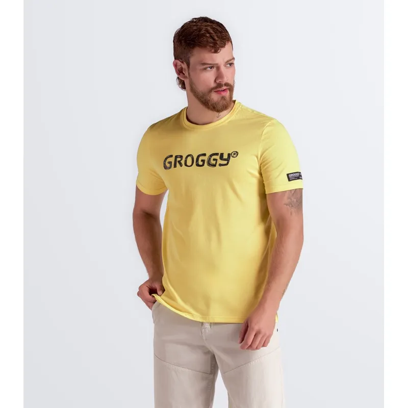 GROGGY - Camiseta Para Hombre Slim Groggy