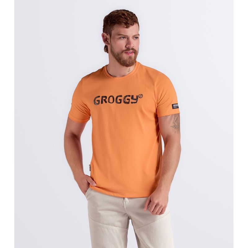 GROGGY - Camiseta Para Hombre Slim Groggy