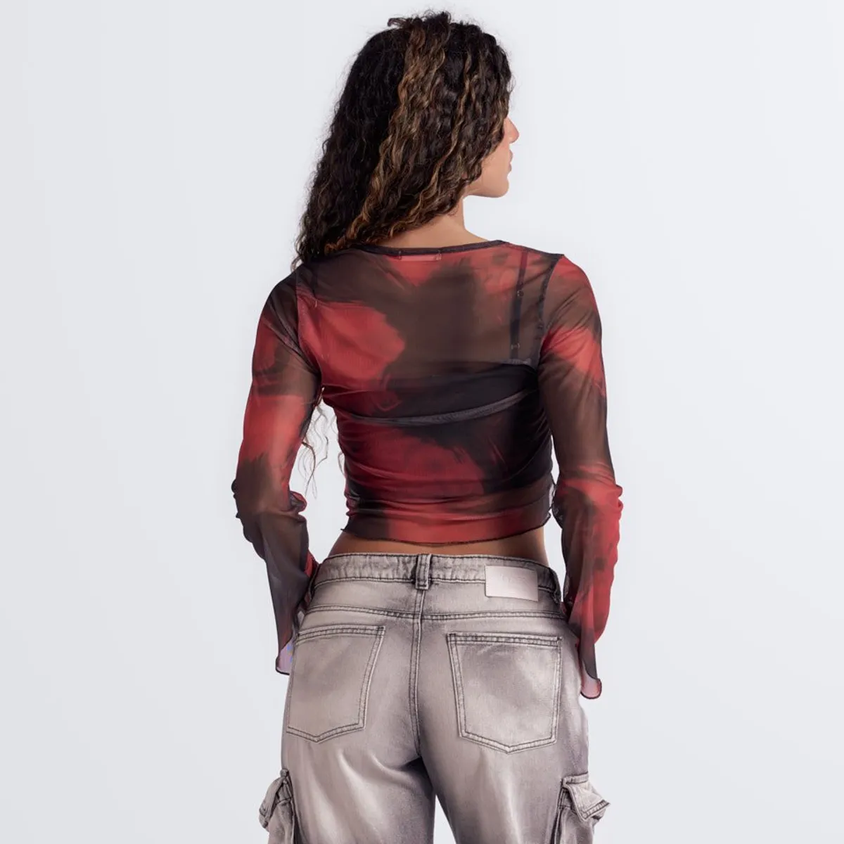 TYPER - Blusa Para Mujer En Mesh Typer