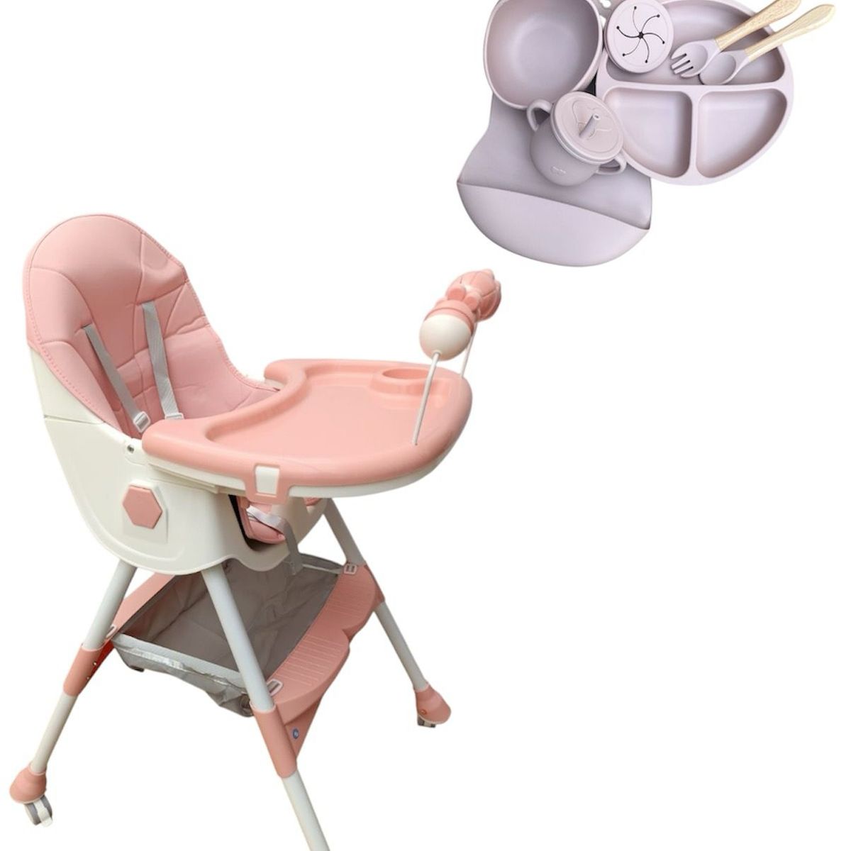 GENERICO - Comedor Reclinable Plegable Mas Set De Vajilla En Silicona