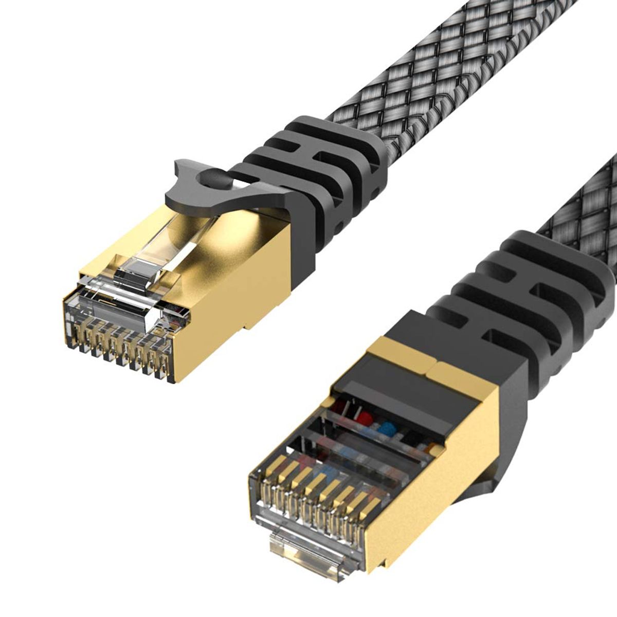 PIXEL CODE - Cable de Red Ethernet Cat 8 3M RJ45 40Gbps 2000Mhz Plano