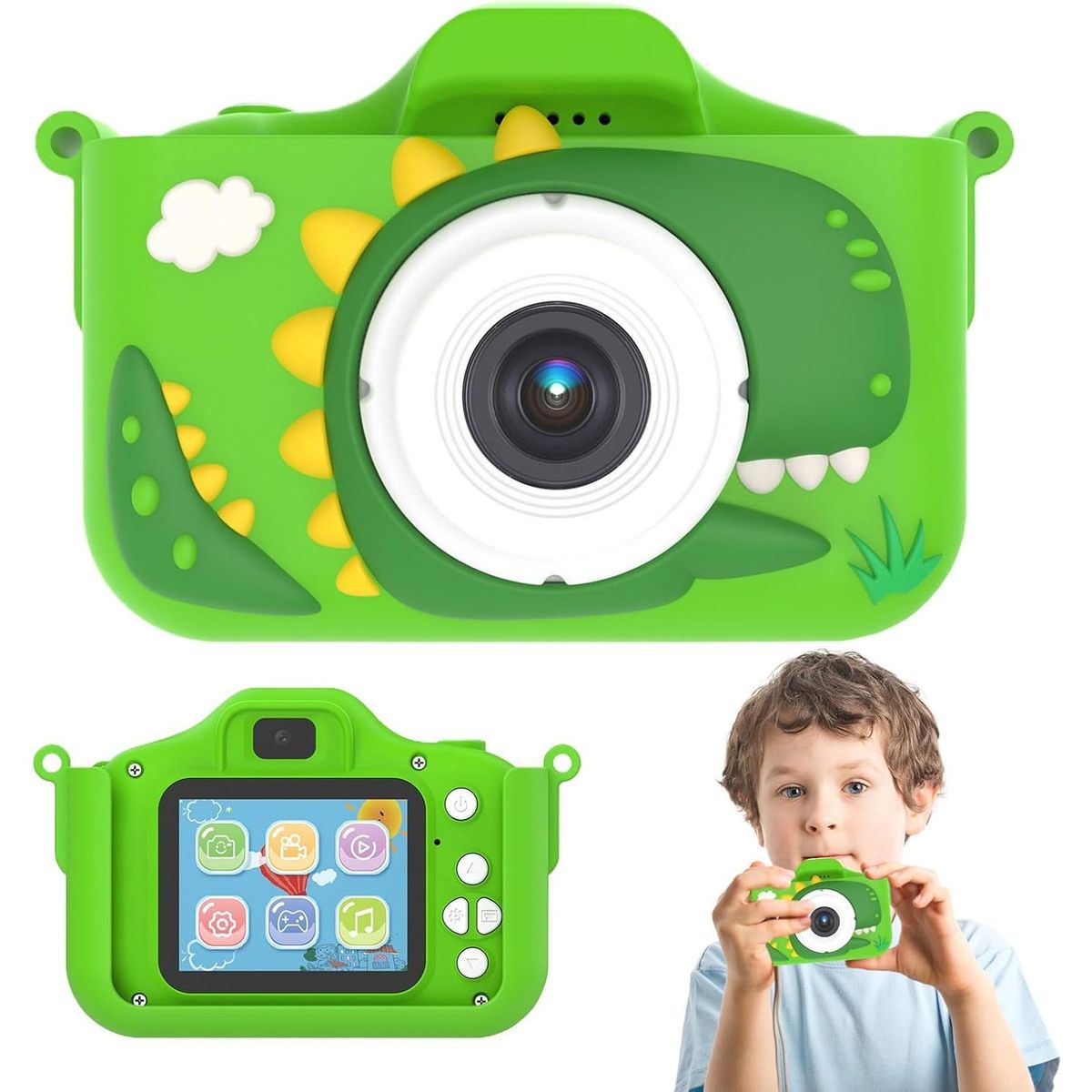 ONE PIXEL - Camara Digital Niños Dinousario 2.0 HD Alta Definicion Usb Video