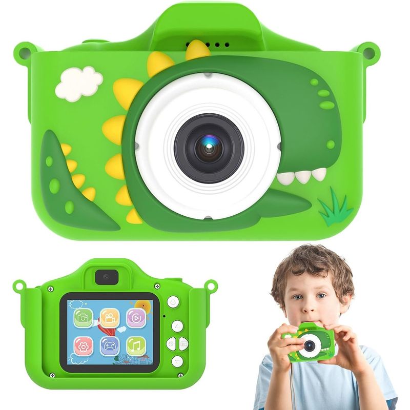 ONE PIXEL - Camara Digital Niños Dinousario 2.0 HD Alta Definicion Usb Video