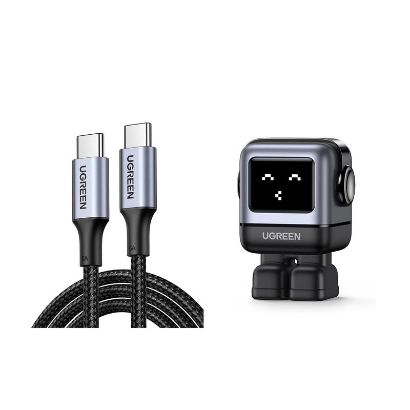 UGREEN - Cargador Celular Usb C 65w Y Cable Usb C 100w 3m Ugreen Uno