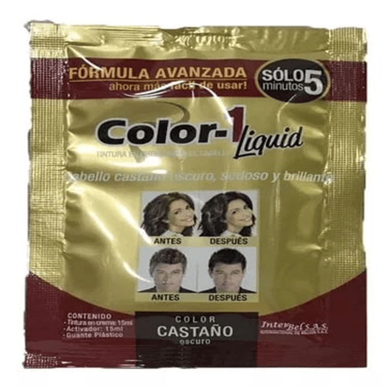 GENERICO - Pintura En Crema Para El Cabello Castaño Oscuro Colo- 1