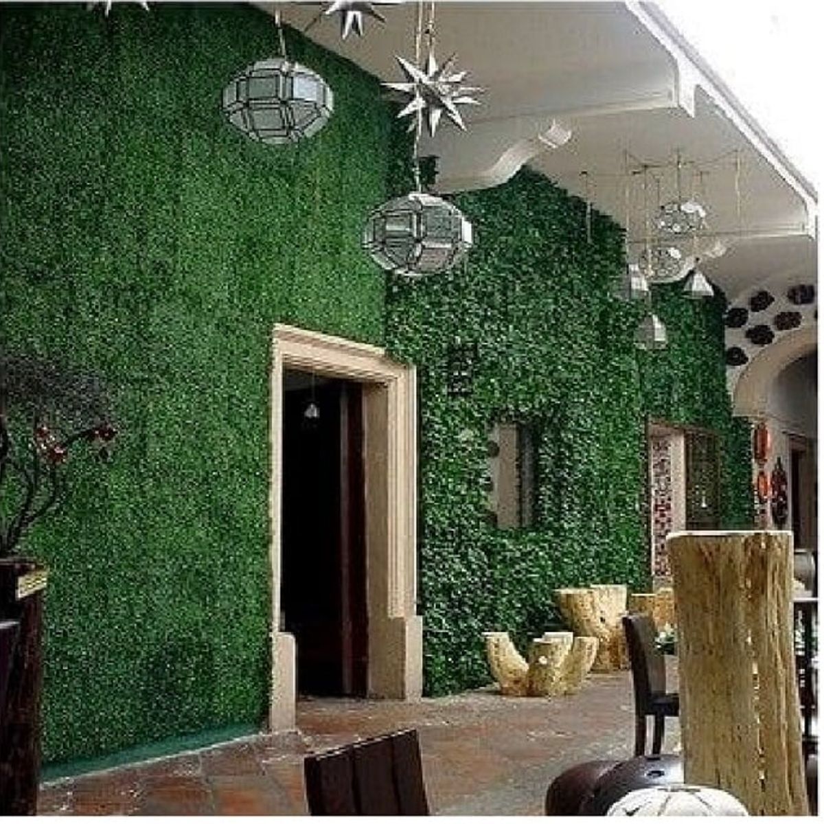 GENERICO - Cesped Pared Artificial Pasto Muro Verde 60x40 Cm