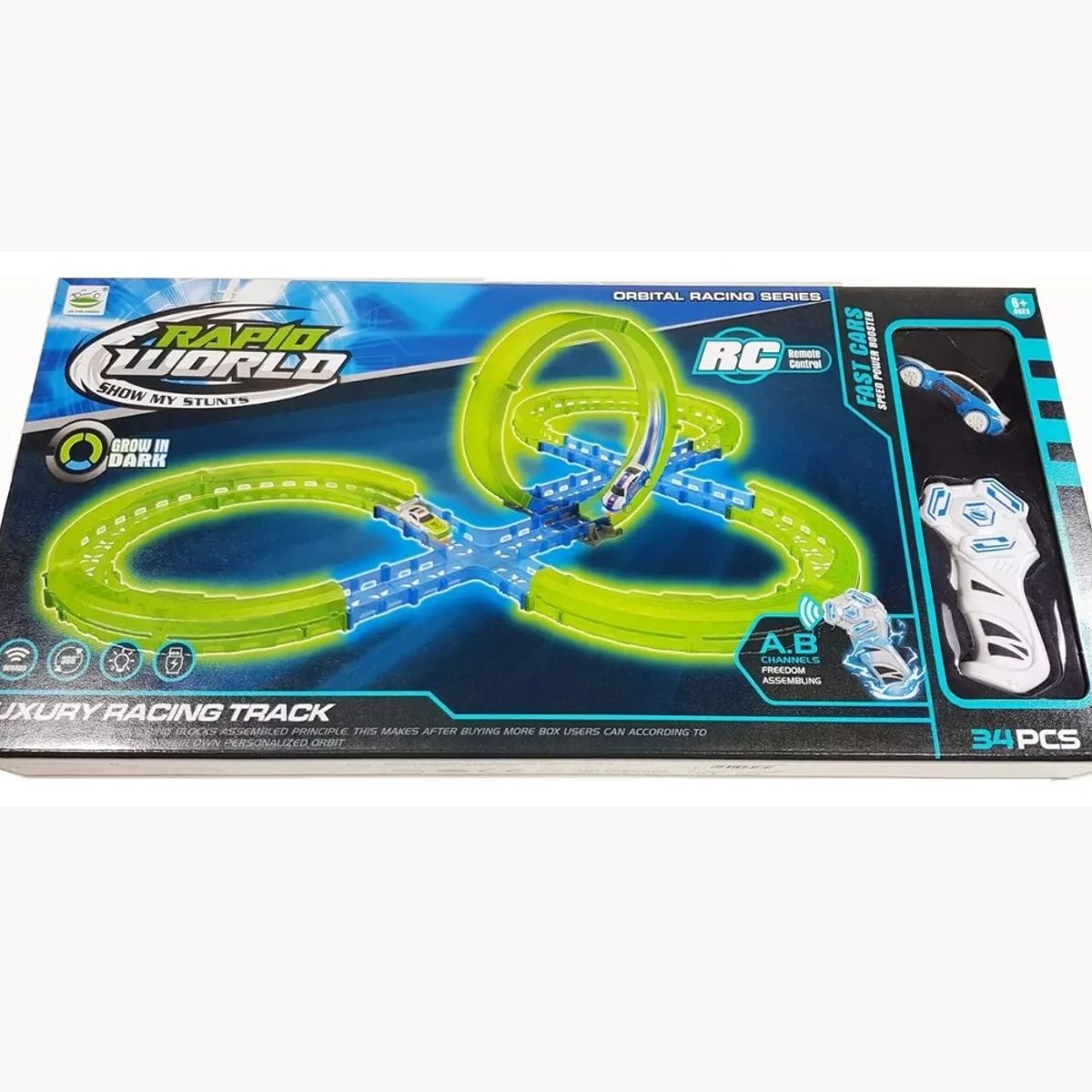 GENERICO - Pista De Carreras Para Carro Auto Control Remoto Loop Veloz