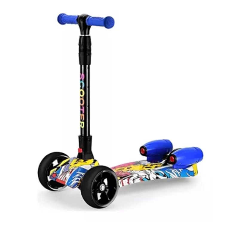 SHEN HUANG - Patineta Scooter Con Humo Para Niños Bluetooth Luces Led