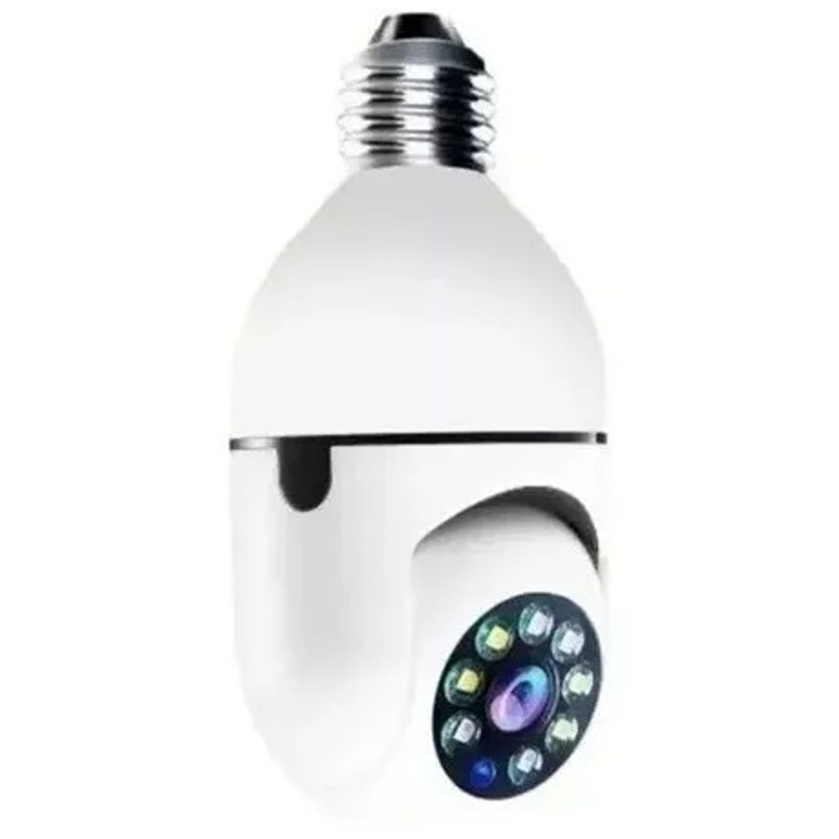 GENERICO - Camara Ip De Seguridad Ampolleta Motorizada 360° E27 Socket Color Blanco