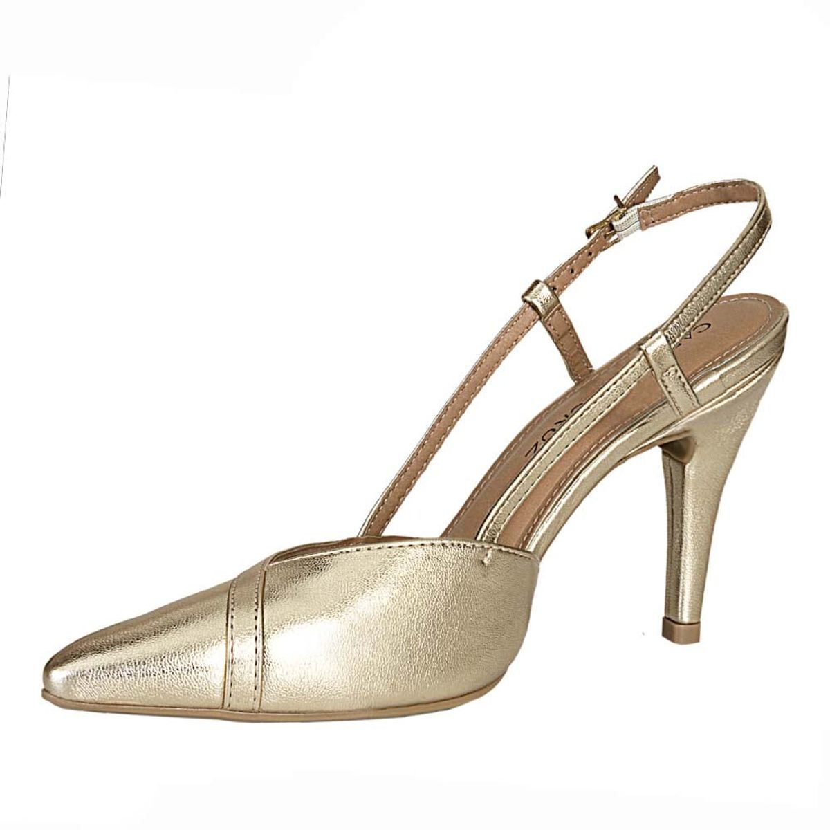 CAROLINA CRUZ - Tacon de Mujer marca CAROLINA CRUZ en Color DORADO  / TACON 1184-1590