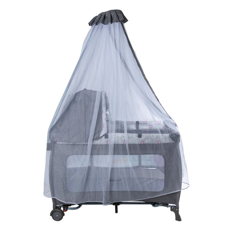 EBABY - Cuna mecedora SALLY OH- EB716-3 Gris-Azul