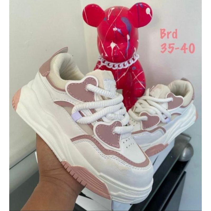 GENERICO - TENIS PARA MUJER BLANCO ROSA