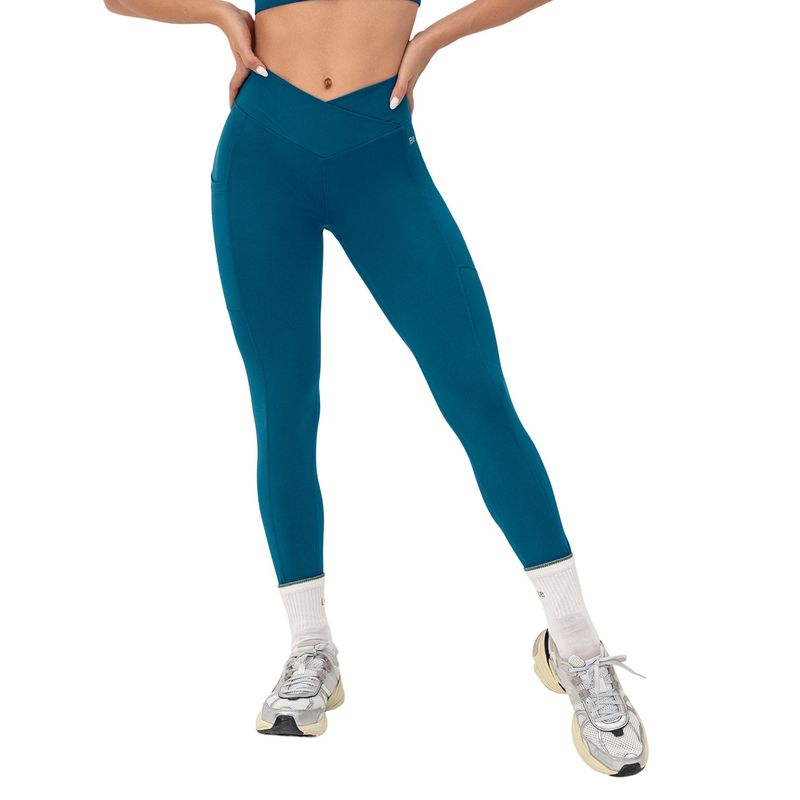 LEONISA - Legging deportivo con pretina cruzada Leonisa Active by Silvy Araujo.
