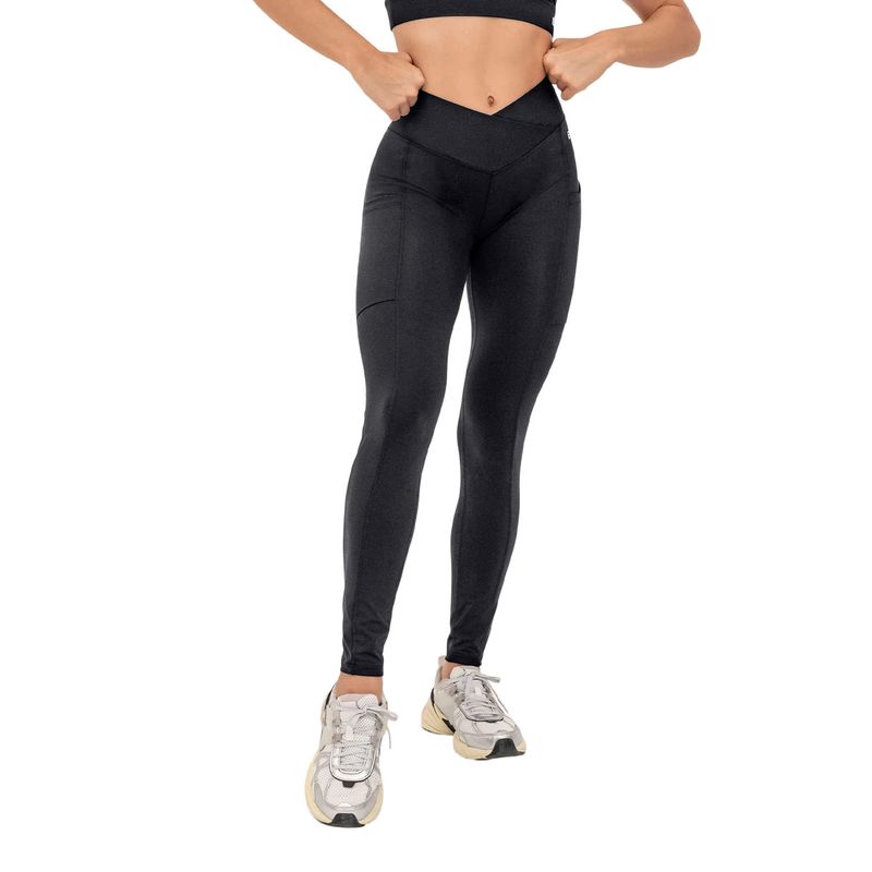 LEONISA - Legging deportivo con pretina cruzada Leonisa Active by Silvy Araujo