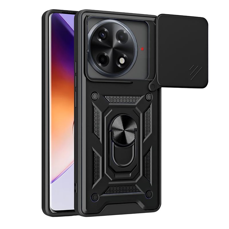 GENERICO - Funda Protector Cámara Slider Compatible Tecno Camon 30S Pro Negro