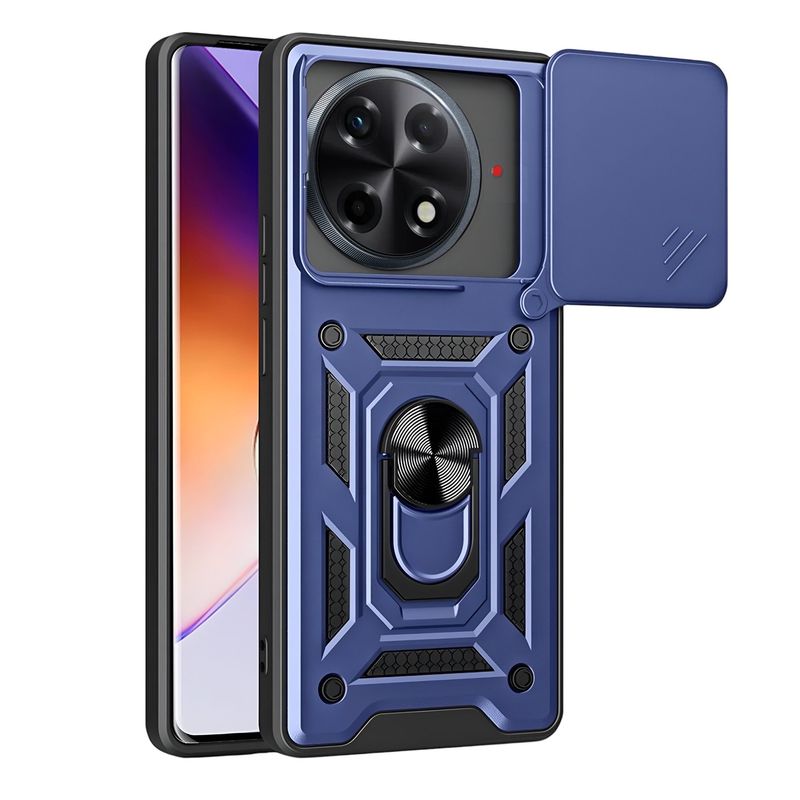 GENERICO - Funda Protector Cámara Slider Compatible Tecno Camon 30S Pro Azul