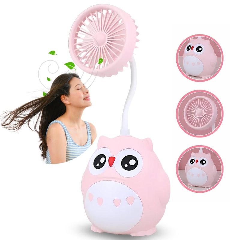 GENERICO - Ventilador Recargable Portatil Usb Pequeño Cuello Plegable