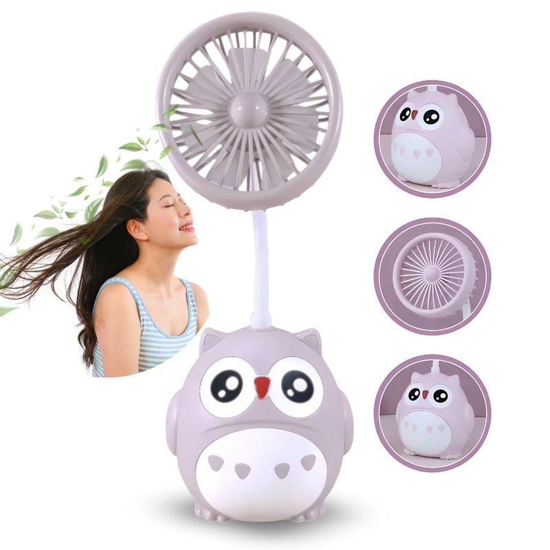 GENERICO - Ventilador Recargable Portatil Usb Pequeño Cuello Plegable