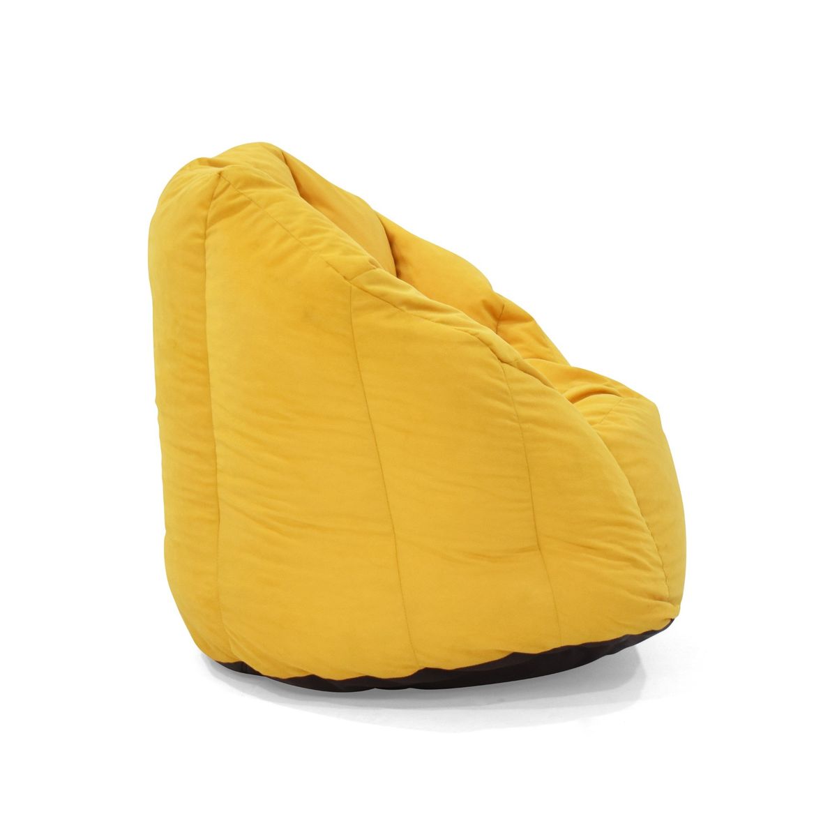 VENECIA - Puff Bean Tela Mostaza