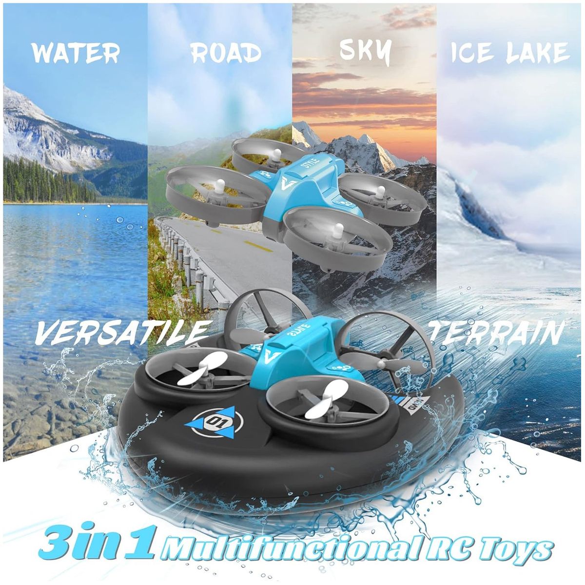 ONE PIXEL - Drone Para Niños de 5 a 8 a 12 Años De Edad 3 En 1