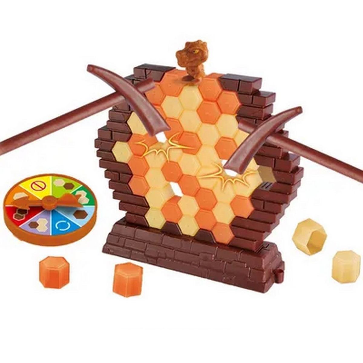 GENERICO - Juego De Mesa Bloques Dinosaurio Jenga Ruleta Estrategia