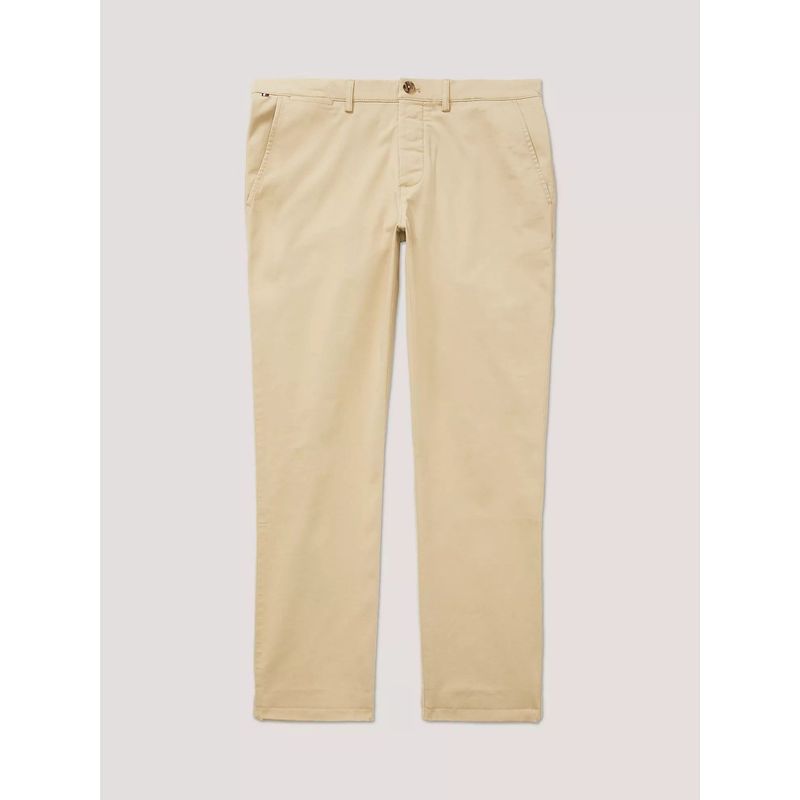 TOMMY HILFIGER - Pantalón beige chino elastico de corte recto - Adaptive Tommy Hilfiger