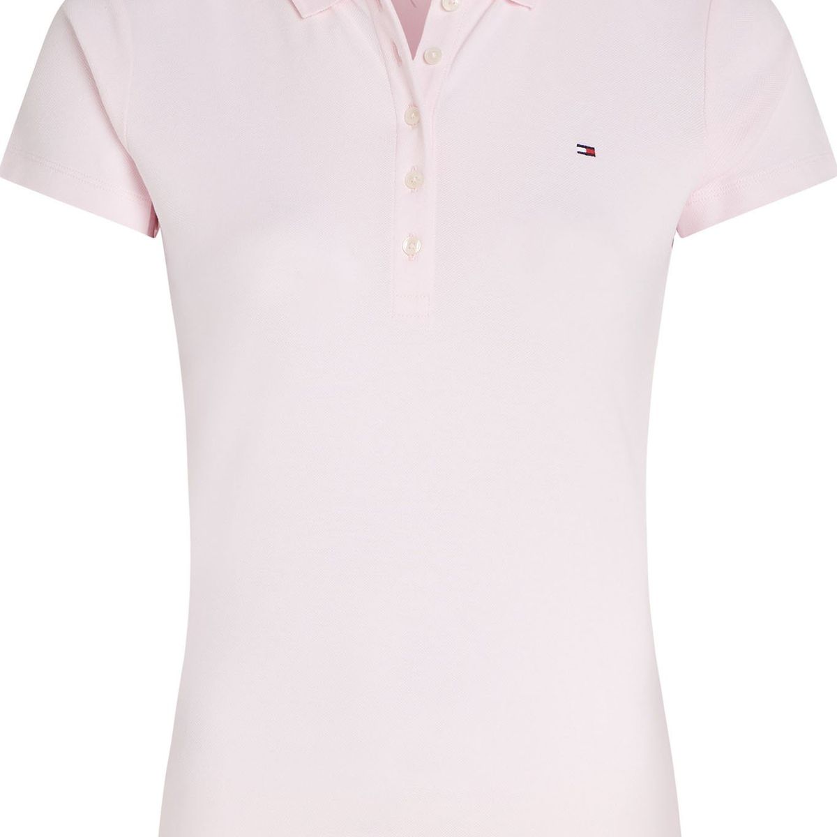 TOMMY HILFIGER - Polo rosa de corte slim con logo Tommy Hilfiger