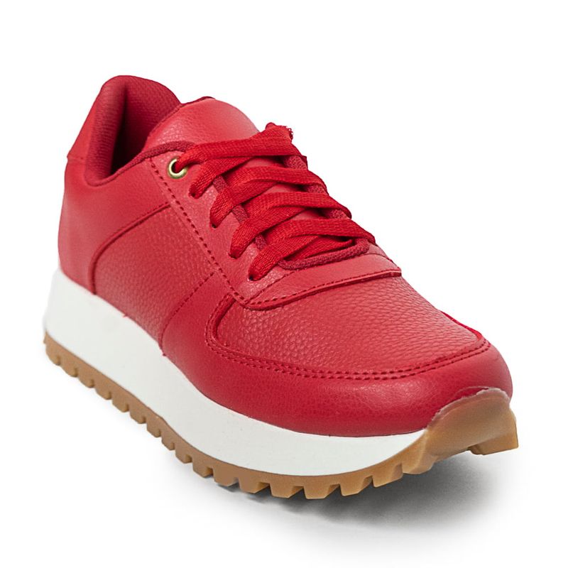 PRICE SHOES - Price Shoes Tenis Casual Mujer 752CV004ROJO