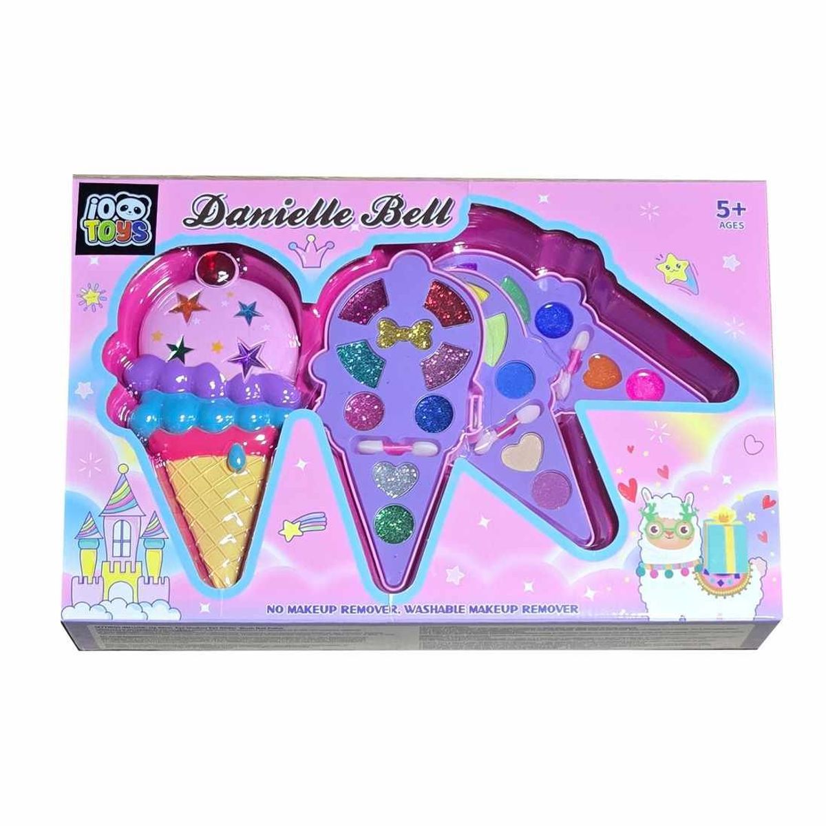GENERICO - Kit De Maquillaje Set Para Niña Juguete Cono Helado Colores