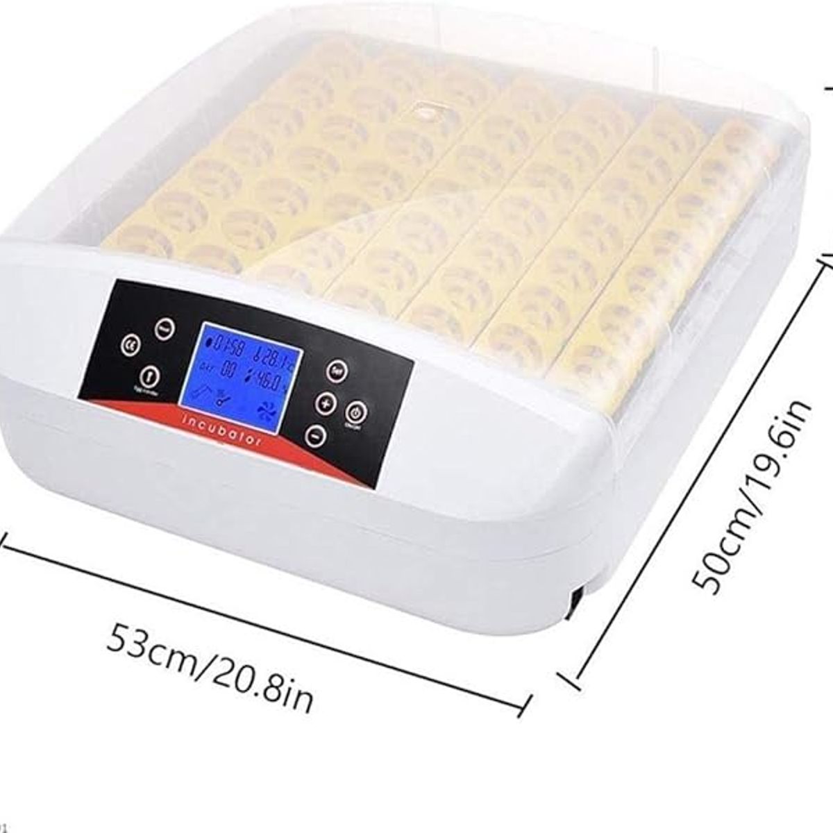 GENERICO - Incubadora de 56 huevos luz LED Huevos de Pato o Gallina