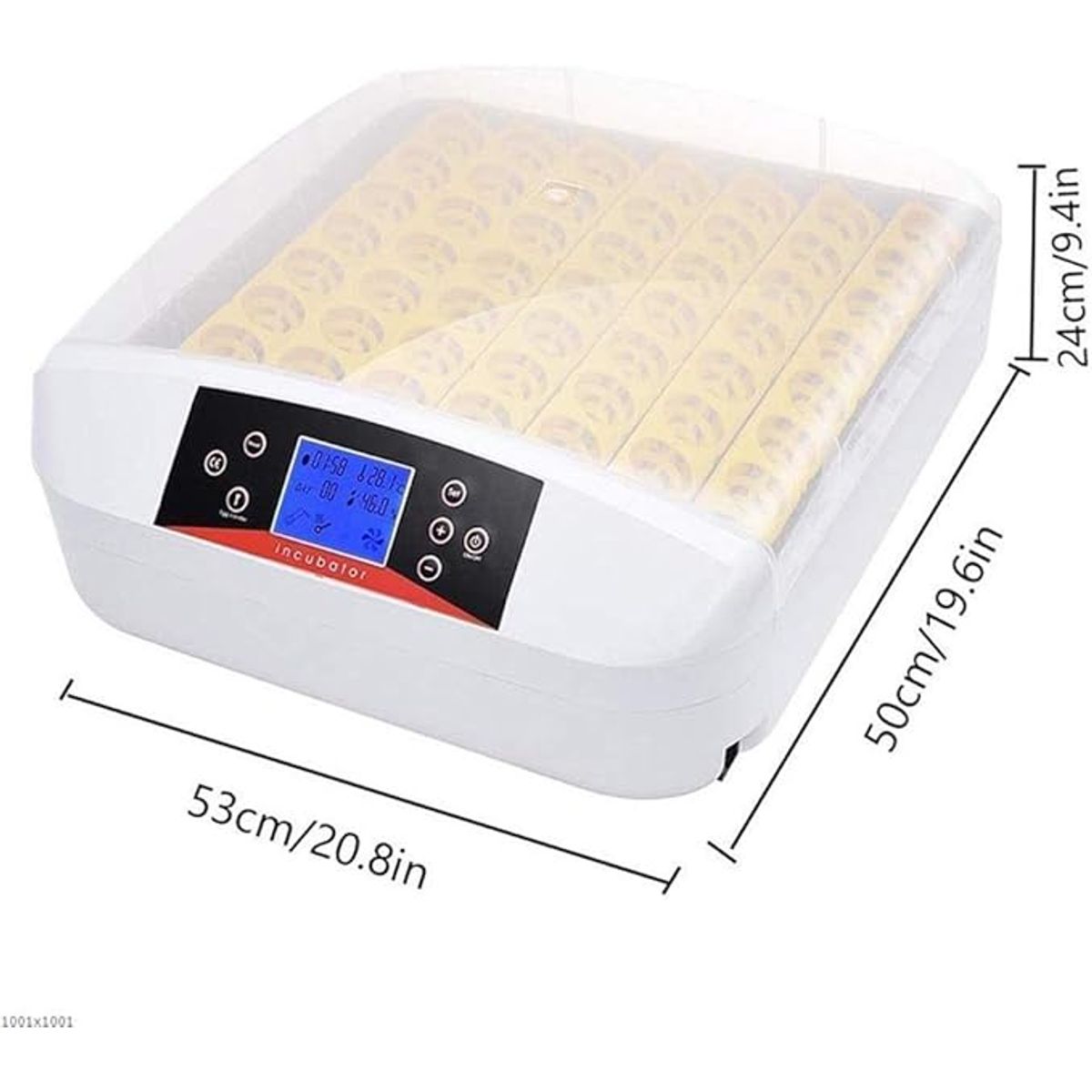 GENERICO - Incubadora de 56 huevos luz LED Huevos de Pato o Gallina