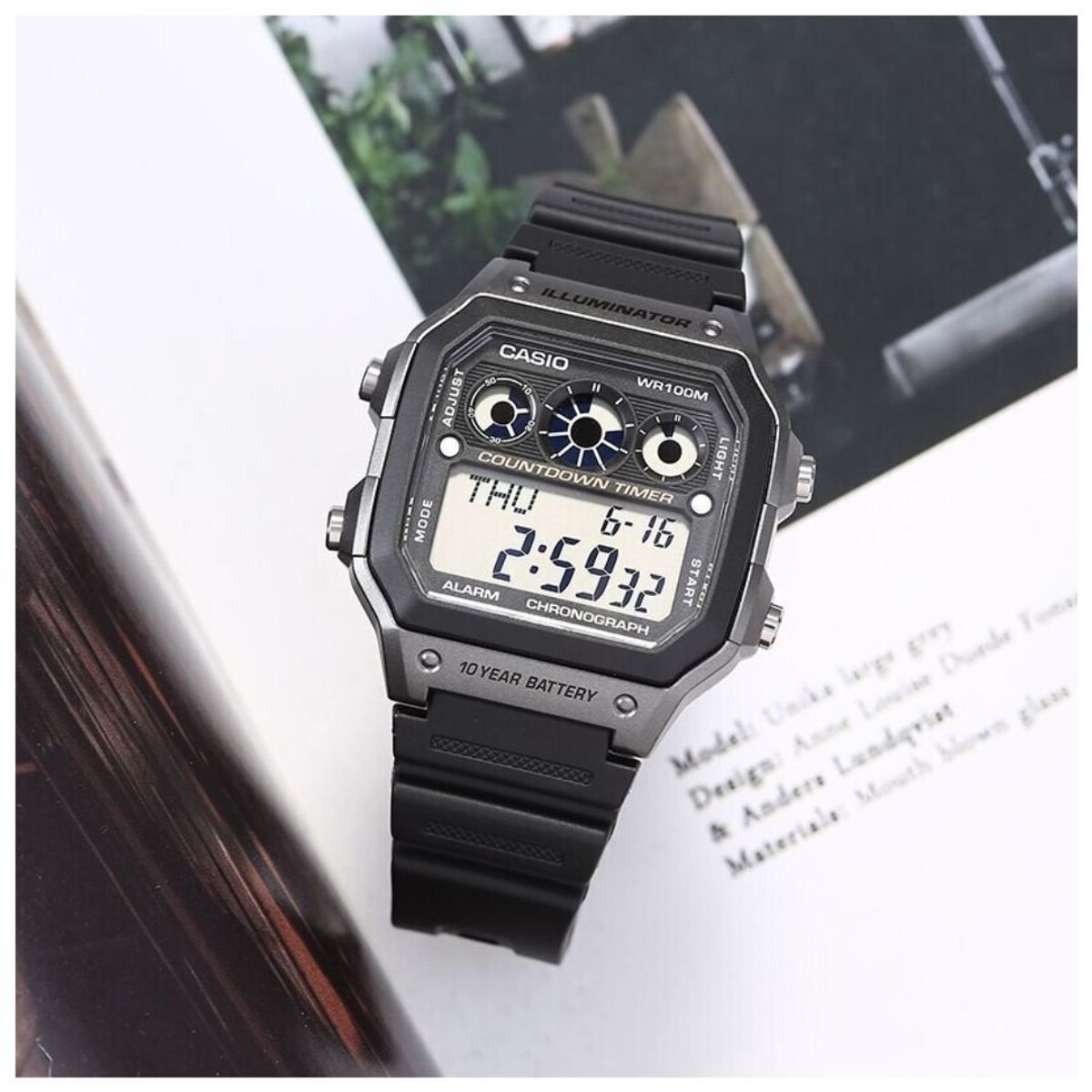 CASIO - Reloj Casio Modelo AE-1300WH-8A Diseño Deportivo