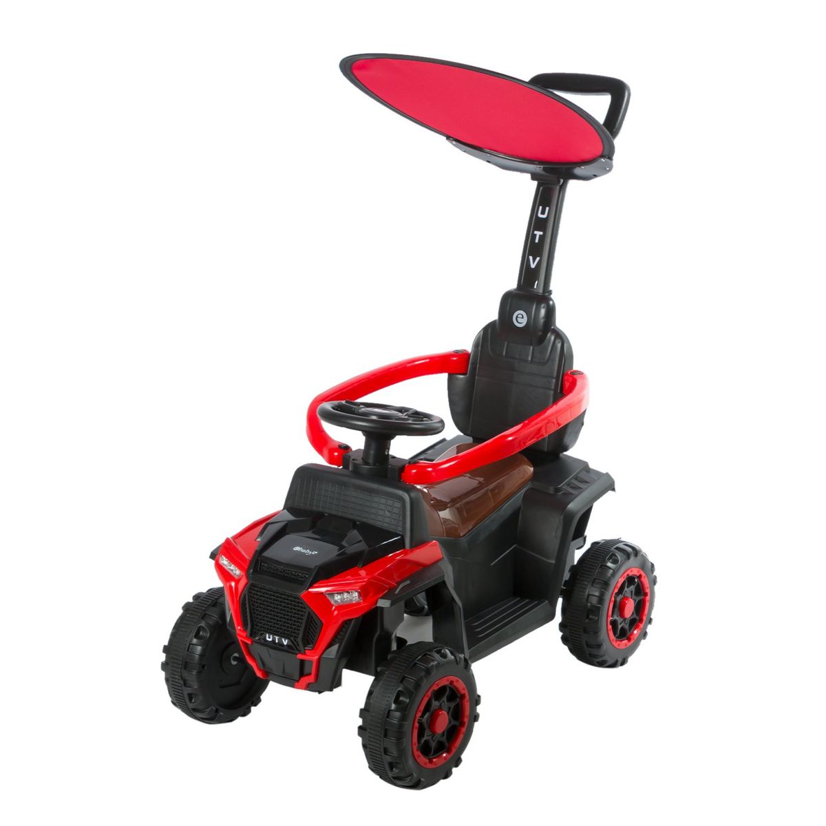 EBABY - Carro Paseador Con Parasol Luces Y Sonidos Ebaby Rojo