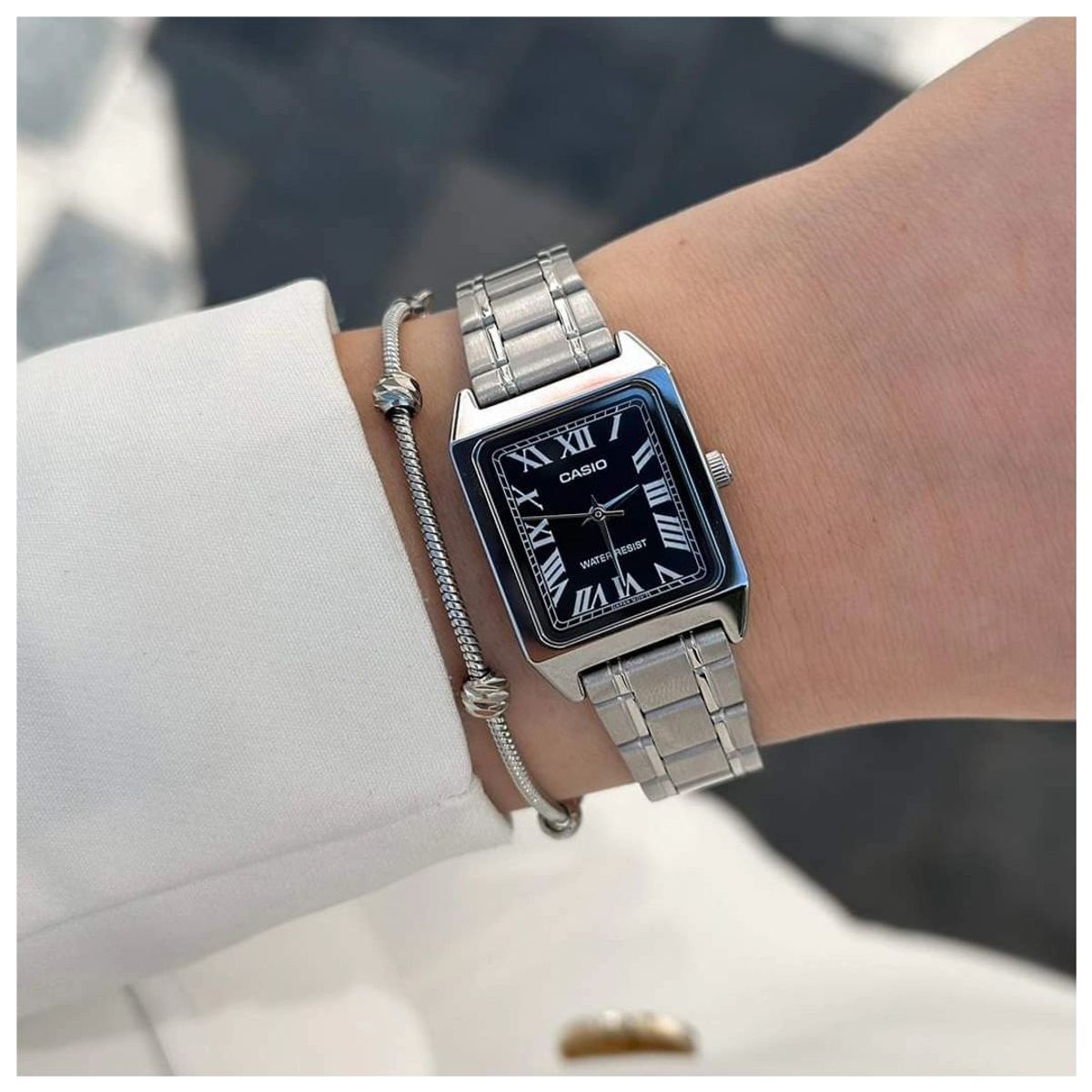 CASIO - Reloj Casio Dama Modelo LTP-V007D-1B Diseño Elegante