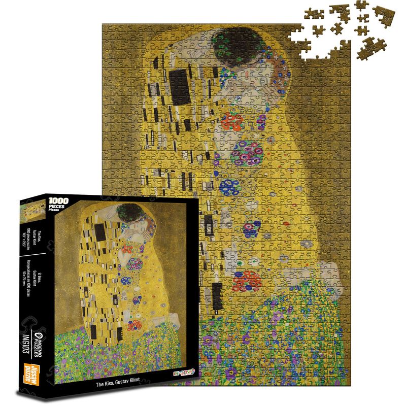 INGENIO - Rompecabezas 1000 piezas El Beso The Kiss, G Klimt