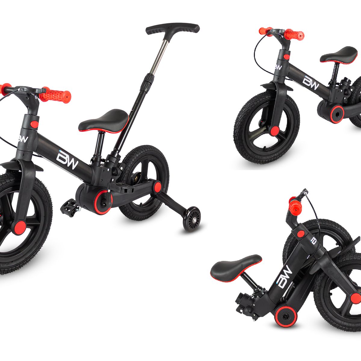 PRINSEL - Bici Balance Revolt Prinsel Plegable 4 En1 Con Guía negro