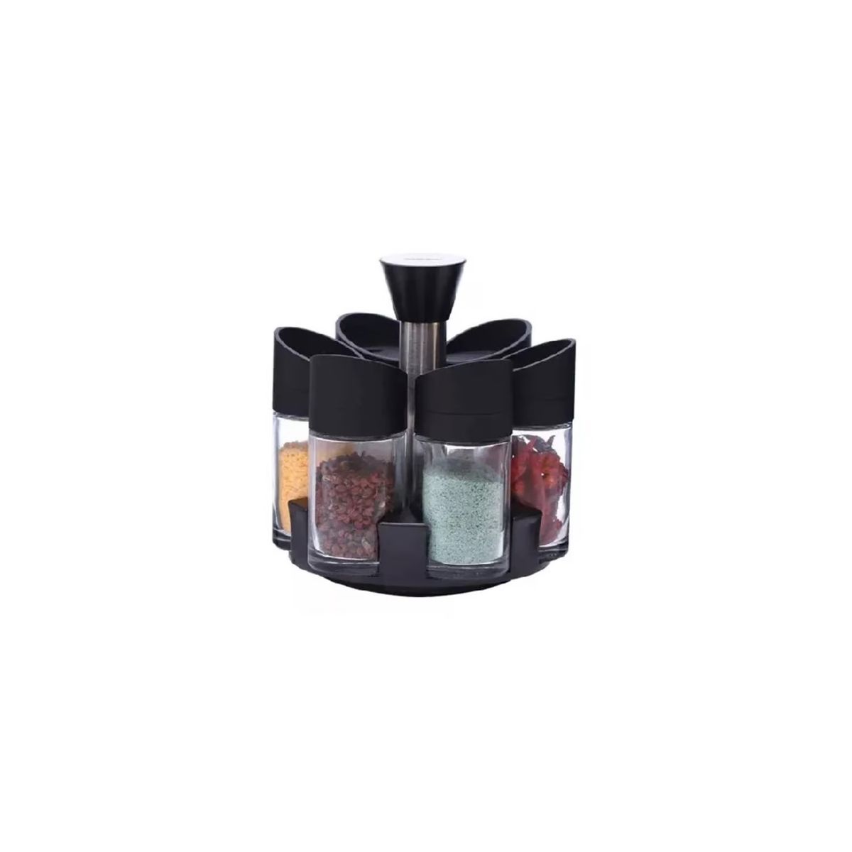 GENERICO - Organizador Giratorio de Especies x6 Condimenteros Vidrio