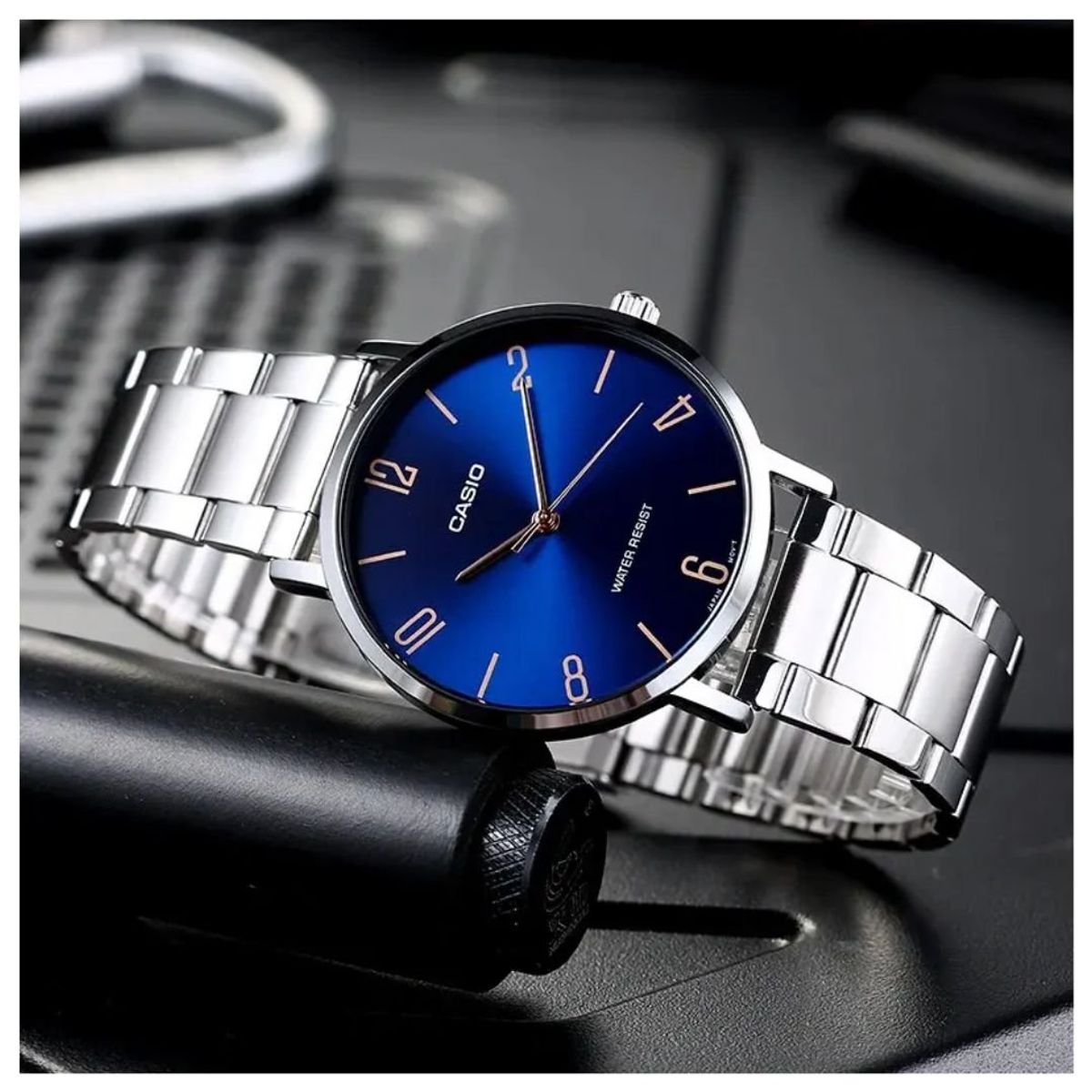 CASIO - Reloj Mujer Casio Dama LTP-VT01D-2B2 Diseño Elegante
