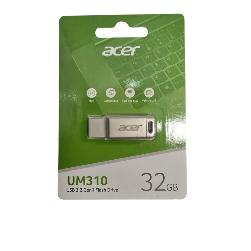 ACER - MEMORIA USB 32 GB Acer 3.2 Super rapida Metalica  Um310